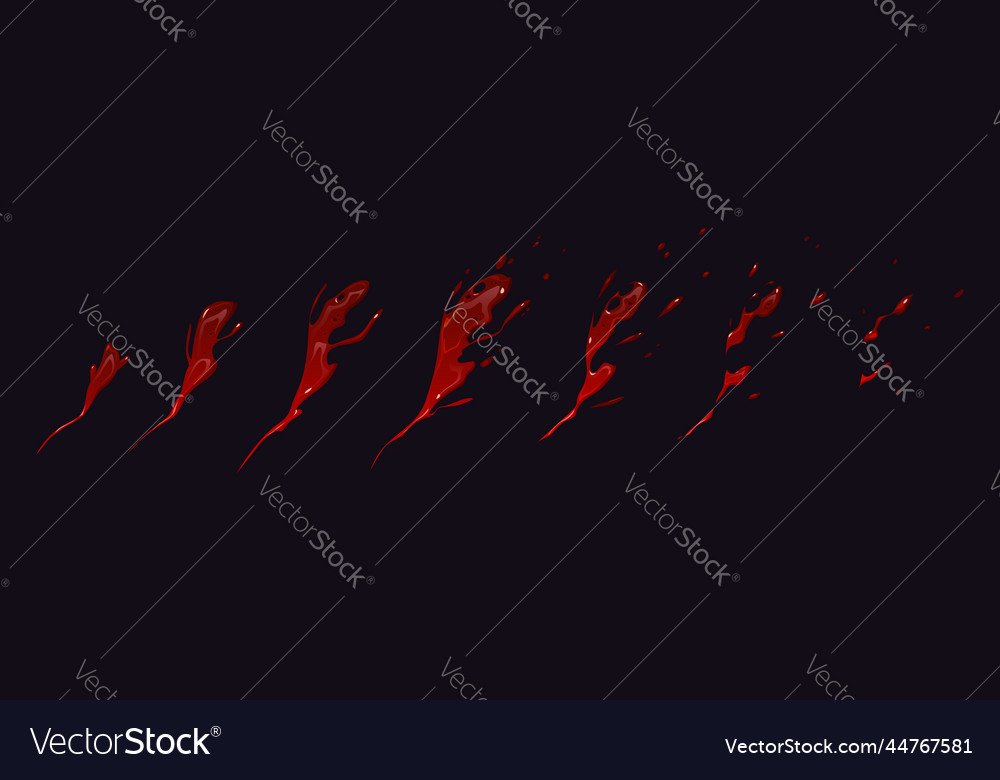 Blood splash animation sprite sheet dynamic motion