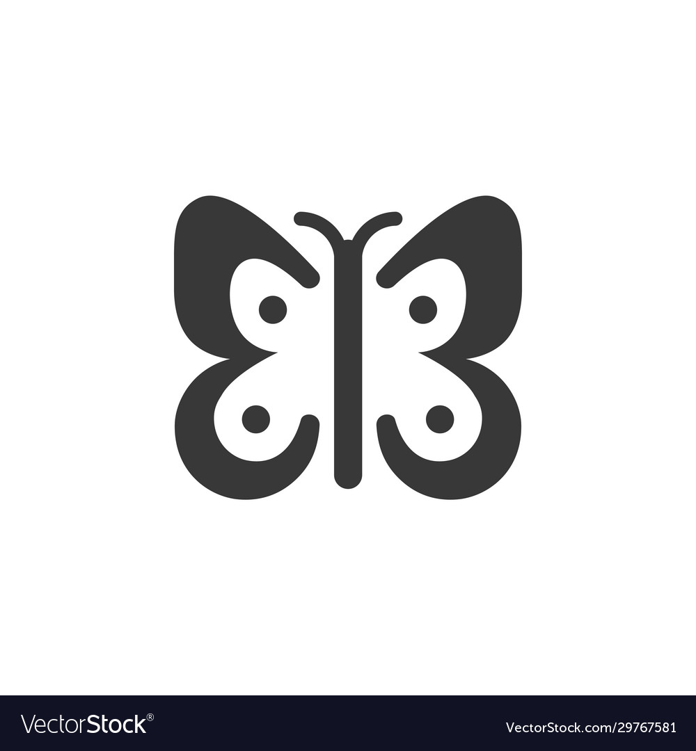 Butterfly isolated icon glyph