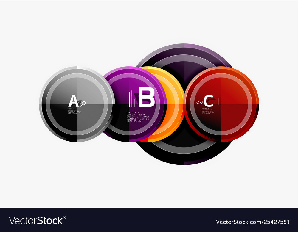 Circular pattern abstract circles composition Vector Image Circular pattern abstract circles composition