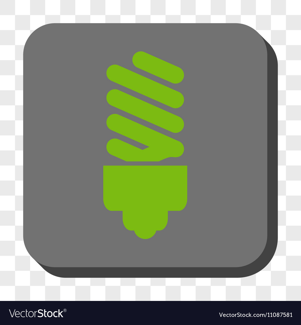Fluorescent bulb rounded square button