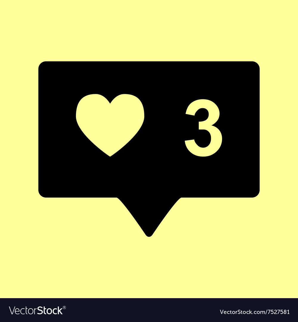 Like and comment sign Royalty Free Vector Image