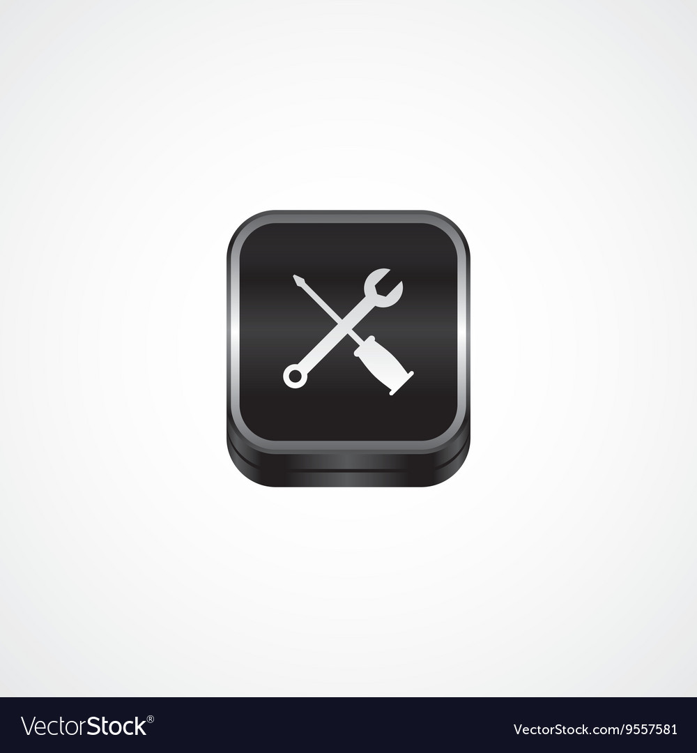 Metal plate theme icon button