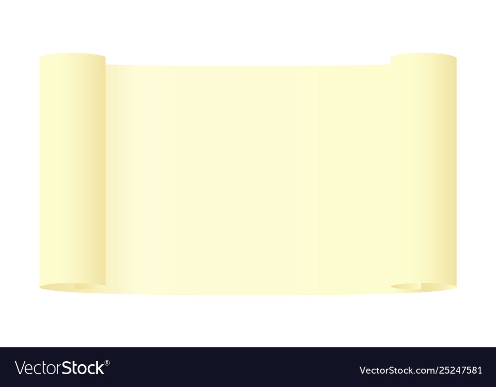 Paper scroll on white background