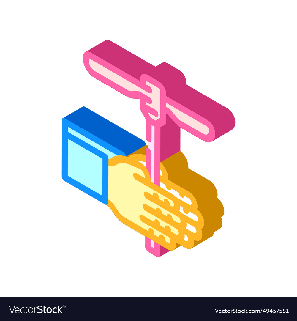 Twisting toy fidget isometric icon