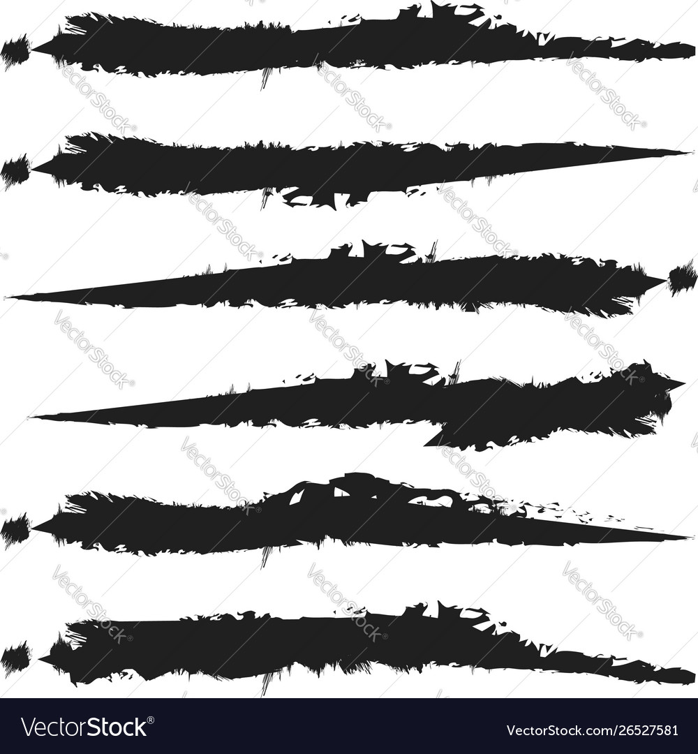 Unique grungy textured horizontal design element Vector Image Unique grungy textured horizontal design element