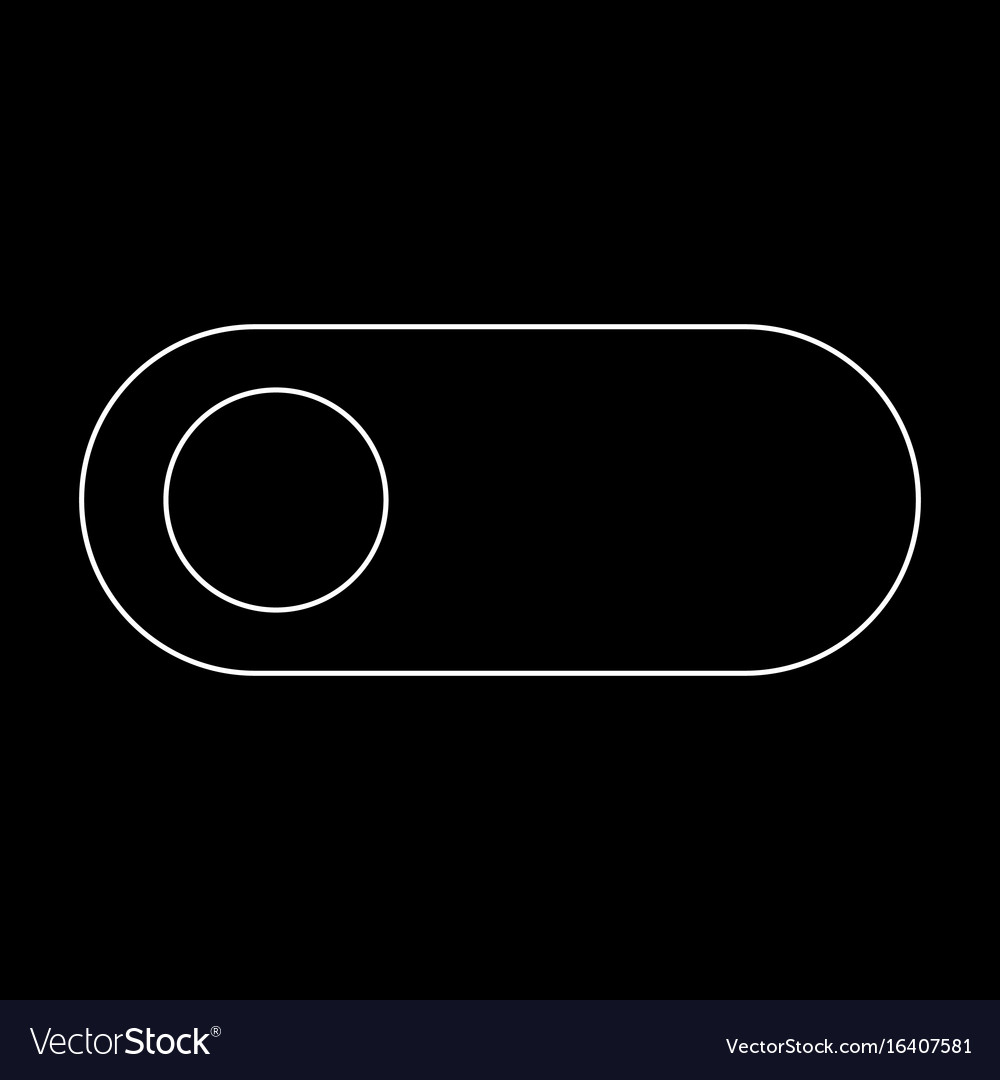 White Toggle Switch Icon
