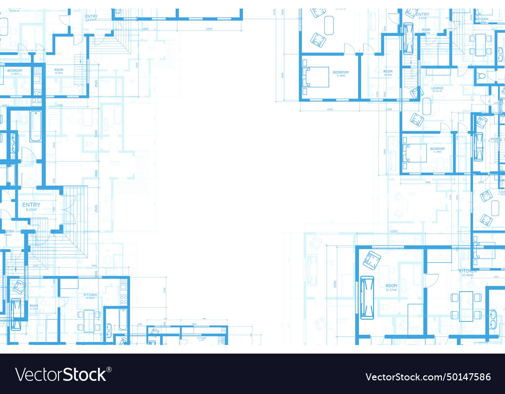 Architectural background building construct plan vector image Architectural background building construct plan