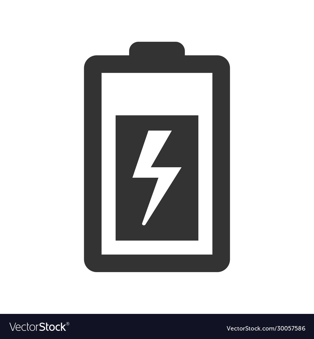 Battery charge icon Royalty Free Vector Image - VectorStock