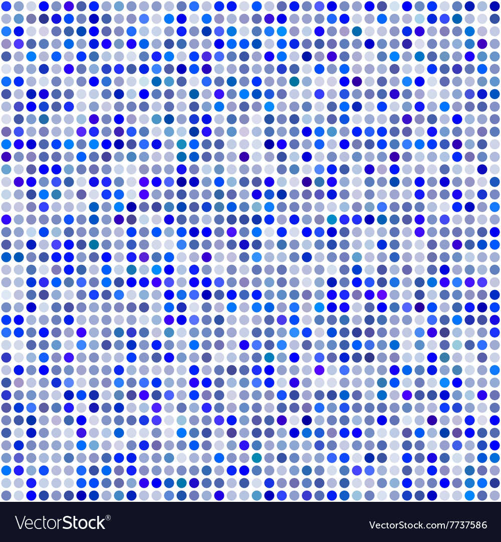 Blue circle pixel mosaic background