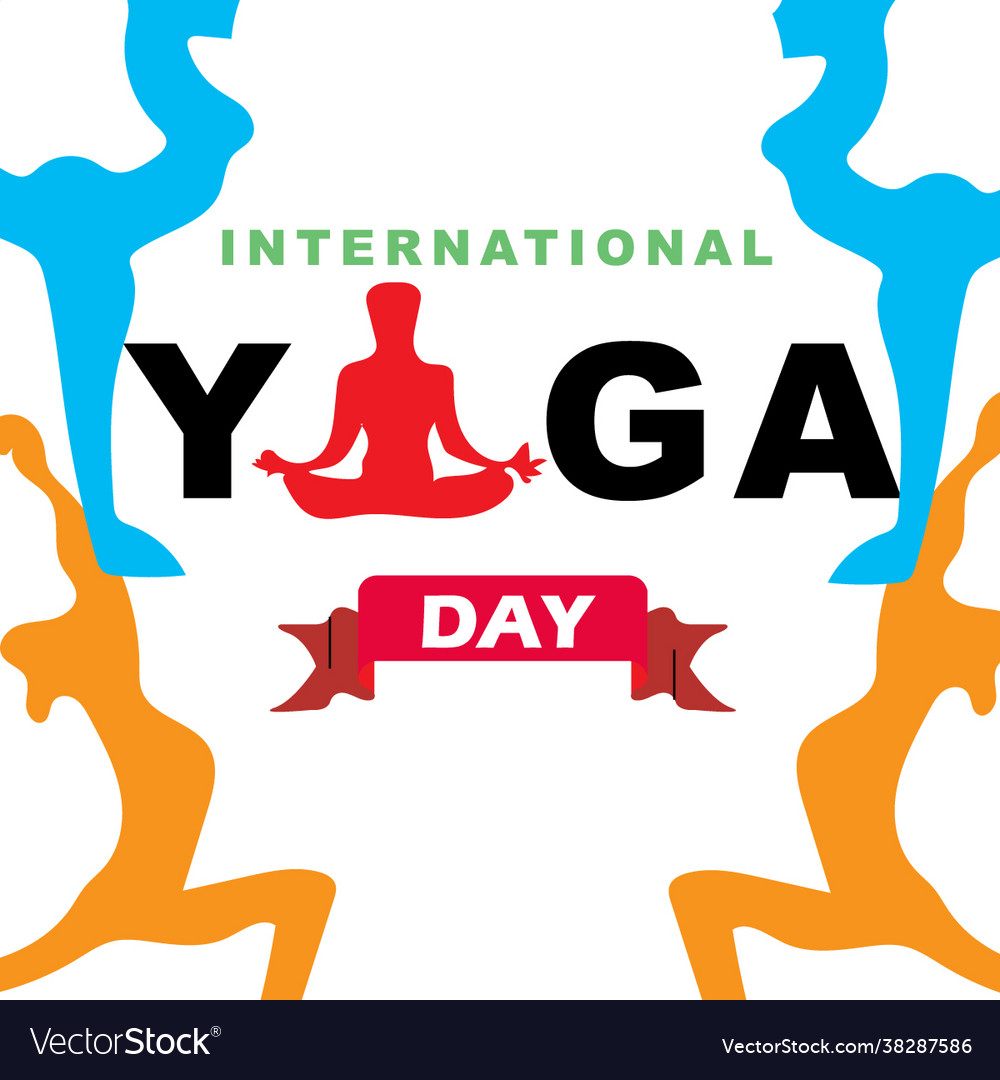 International day yoga png Royalty Free Vector Image