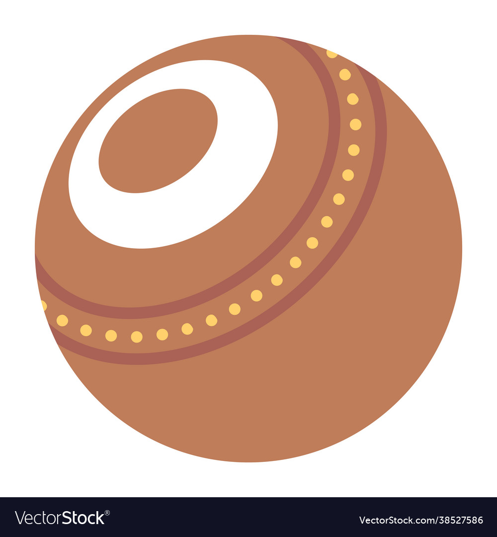Lawn bowl Royalty Free Vector Image VectorStock