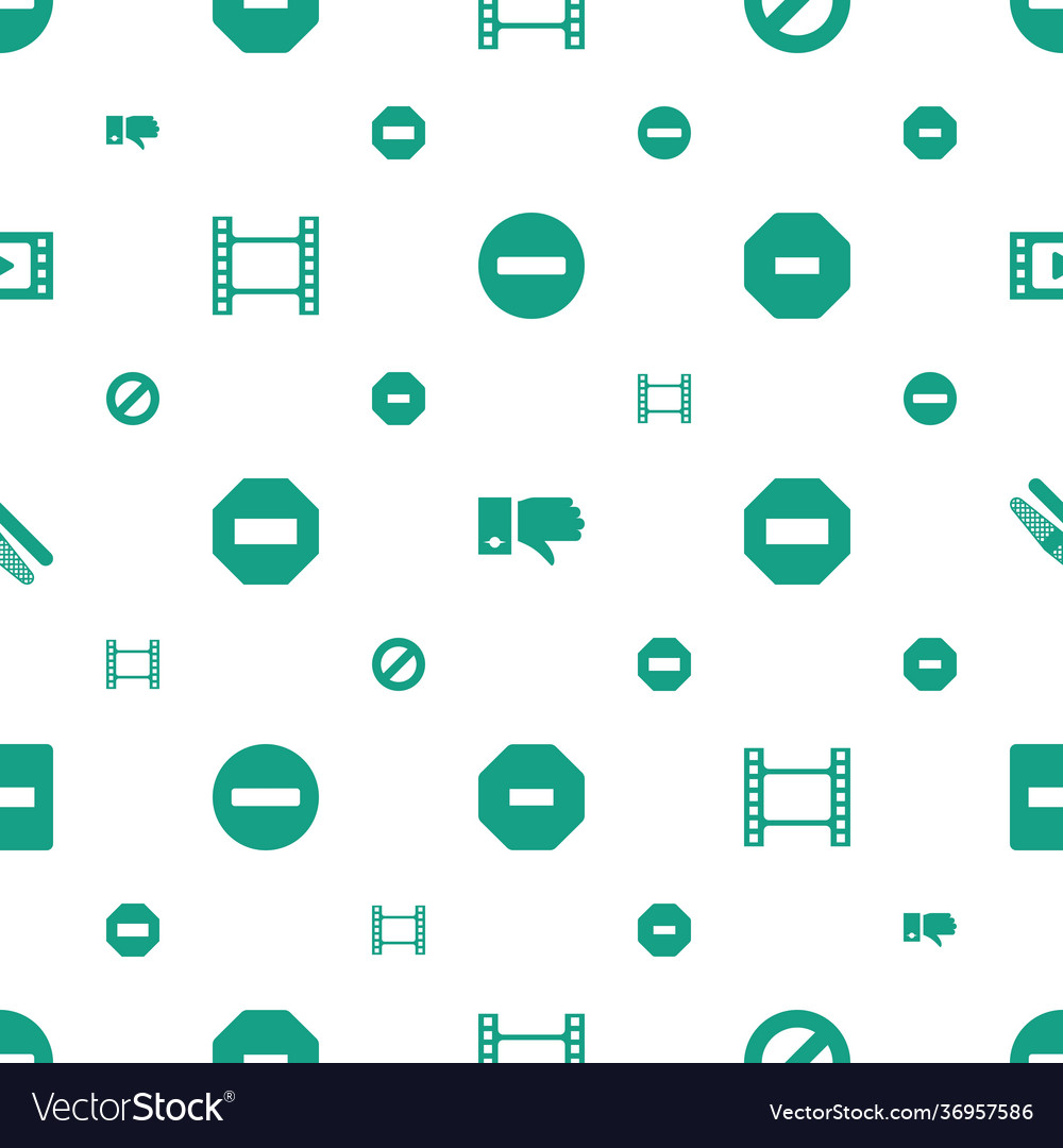 Negative icons pattern seamless white background