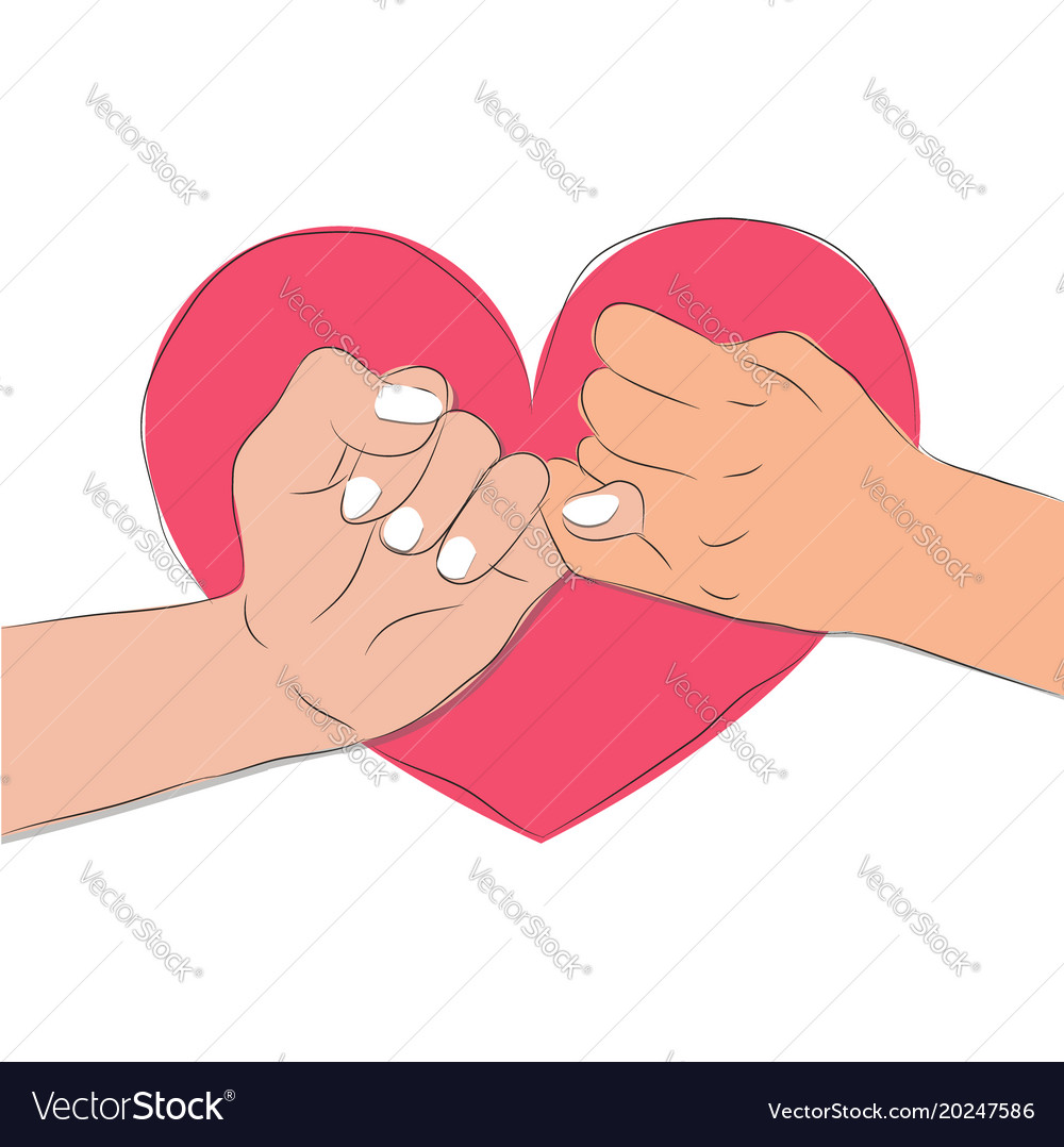 pinky-promise-royalty-free-vector-image-vectorstock