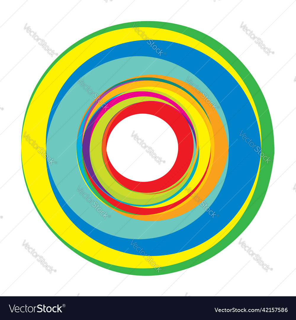 Random concentric circles circular abstract Vector Image Random concentric circles circular abstract