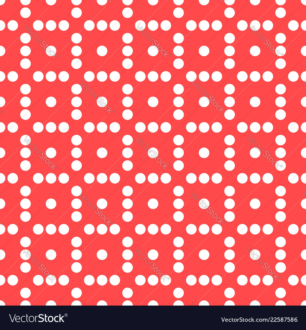 Seamlessly repeatable dotted polka dot pattern vector image Seamlessly repeatable dotted polka dot pattern