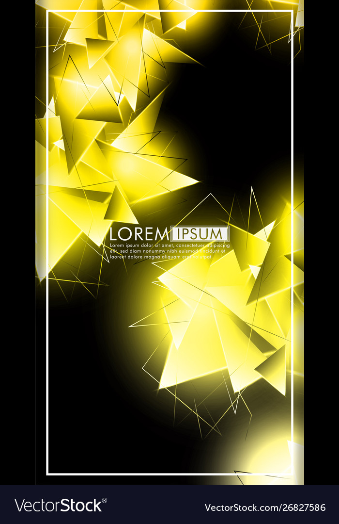 Vertical triangle background abstract composition Vector Image Vertical triangle background abstract composition