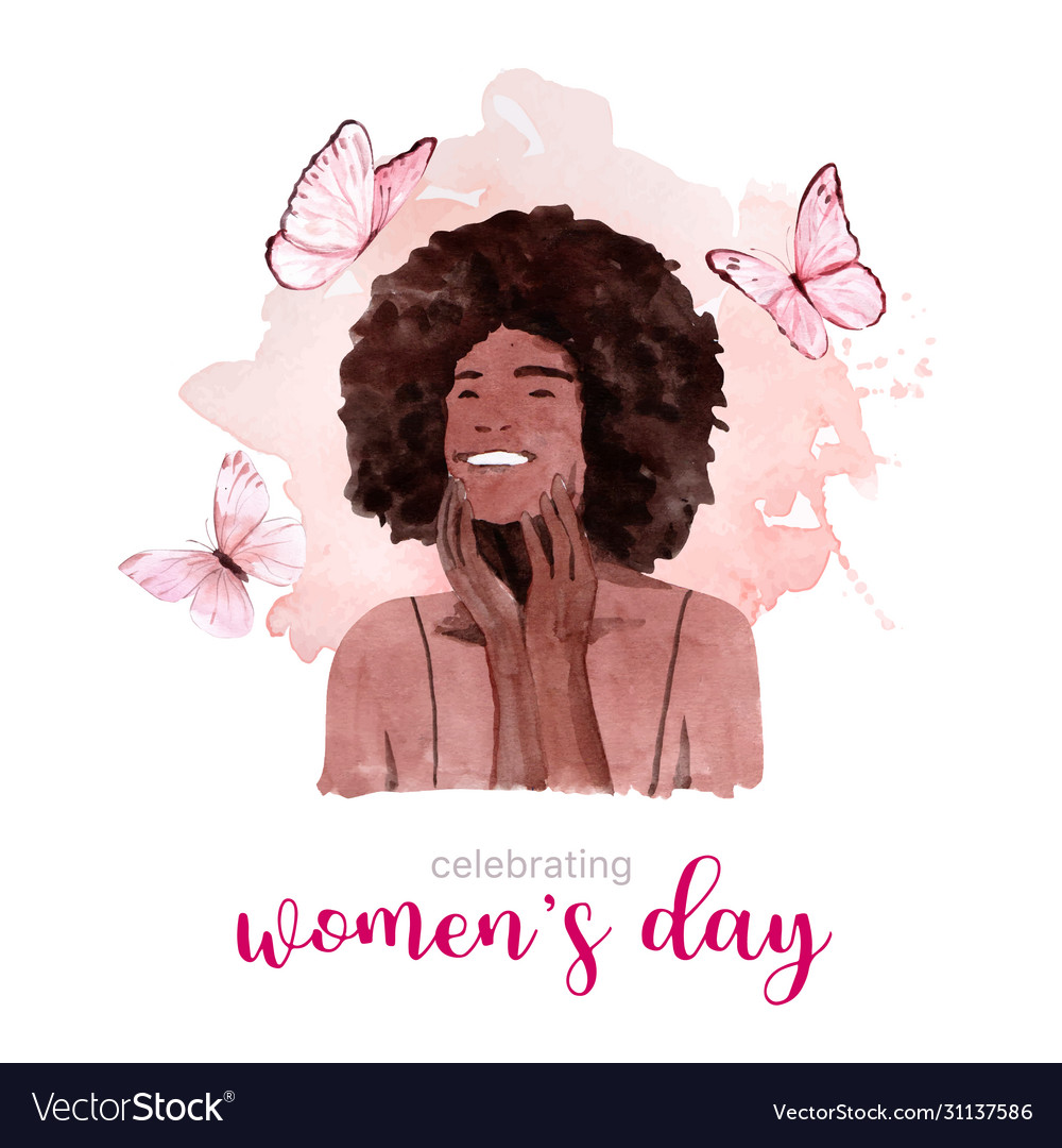 Women Day Wreath Design With Butterfly Royalty Free Vector