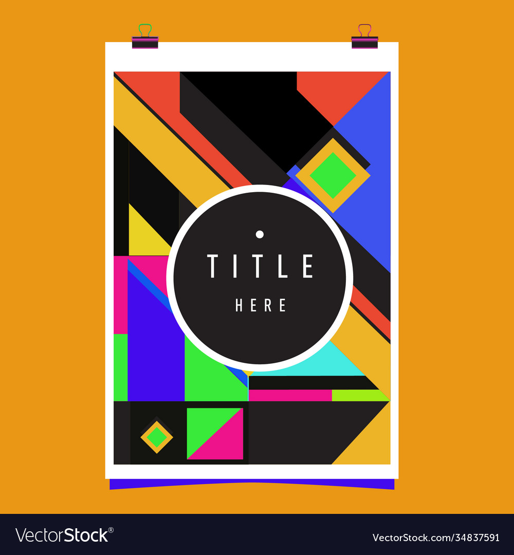 Abstract colorful geometric pattern background Vector Image Abstract colorful geometric pattern background
