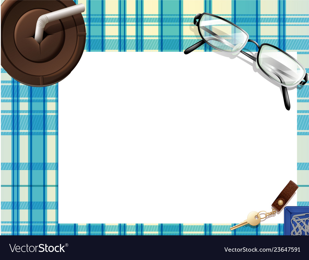 Blank template with top view element