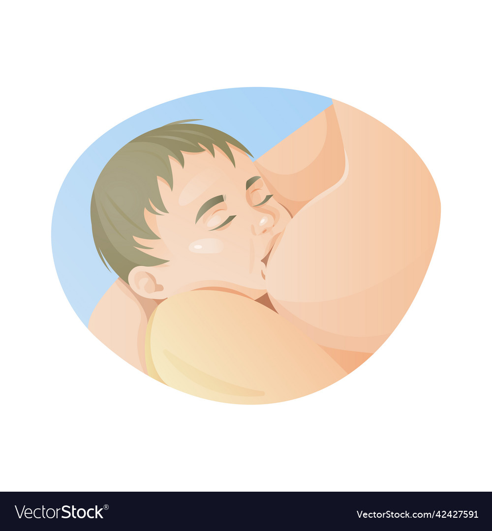 Stillende Mutterschaft und Pflege vector image Stillende Mutterschaft und Pflege