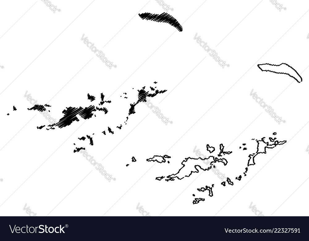 British virgin islands map Royalty Free Vector Image