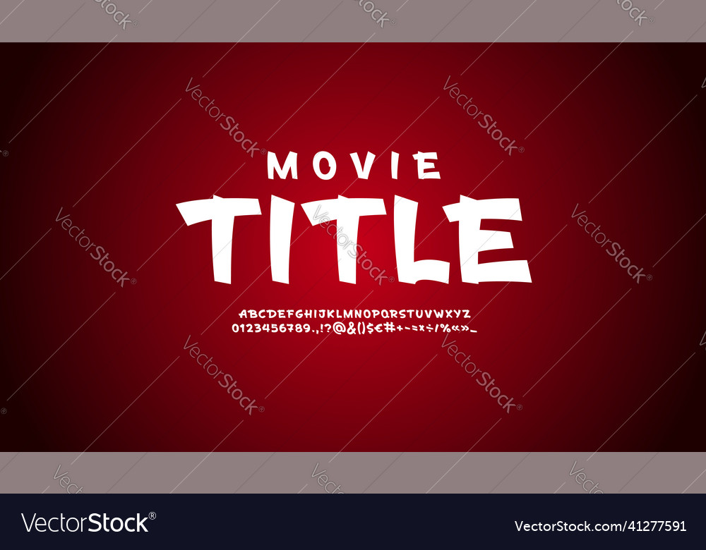 Brush handwritten font script alphabet vector image Brush handwritten font script alphabet