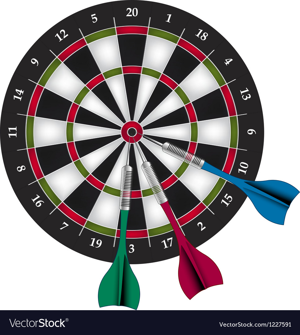 Dart Game - Intense Focus