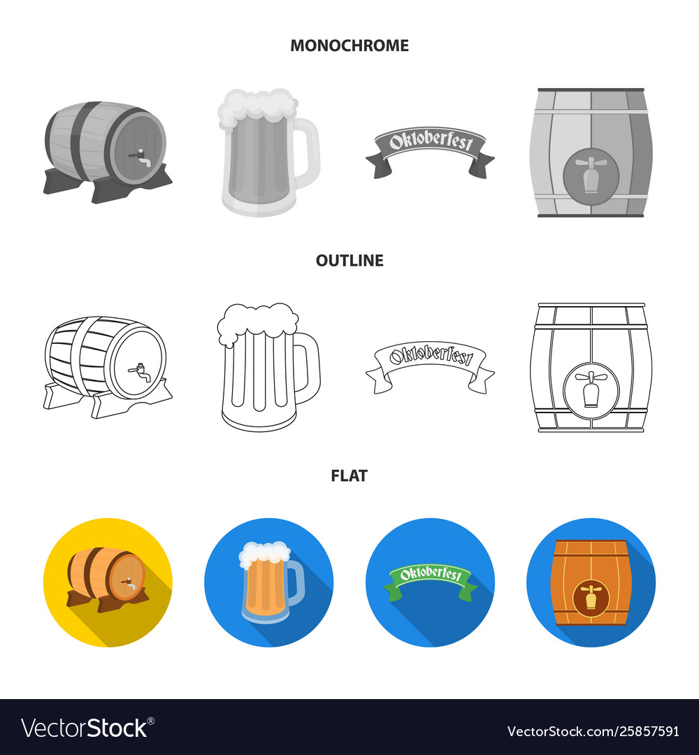 Isolated object minimal and pint sign set