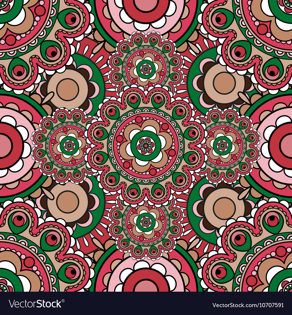 Mandala pattern seamless background