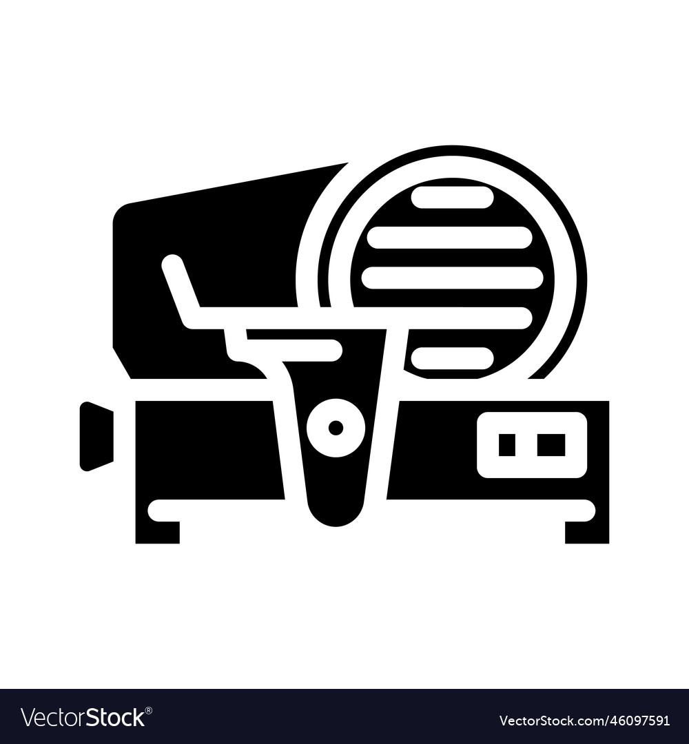 Meat slicer glyph icon