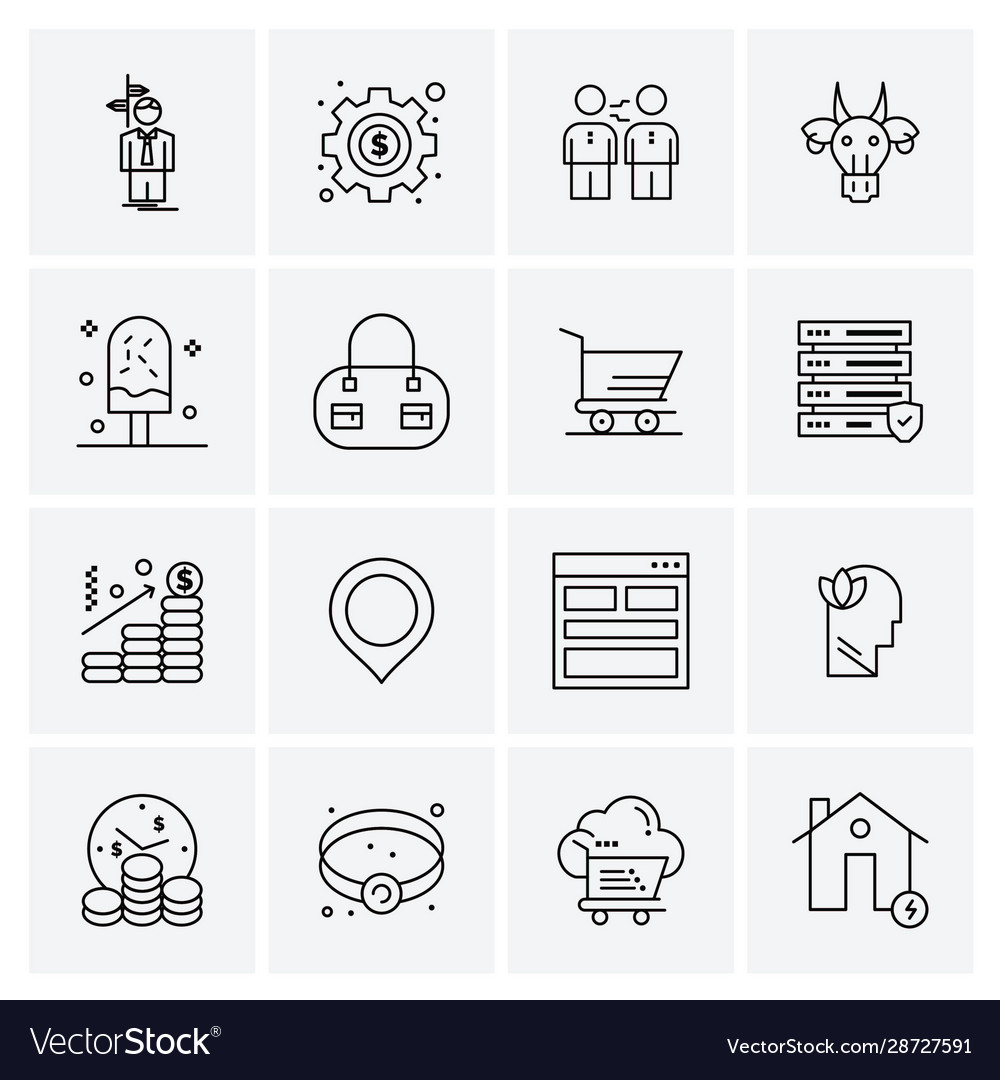 Set 16 universal icons business