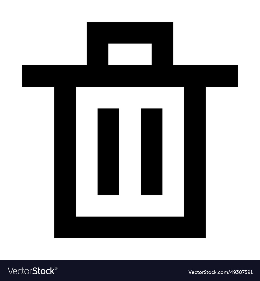 Trash icon suitable for website ui design