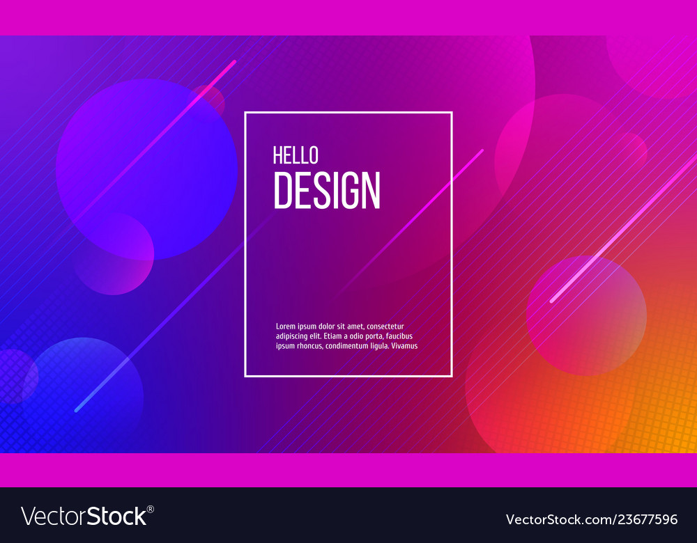 Abstract background of circles and lines in colors vector image Abstract background of circles and lines in colors