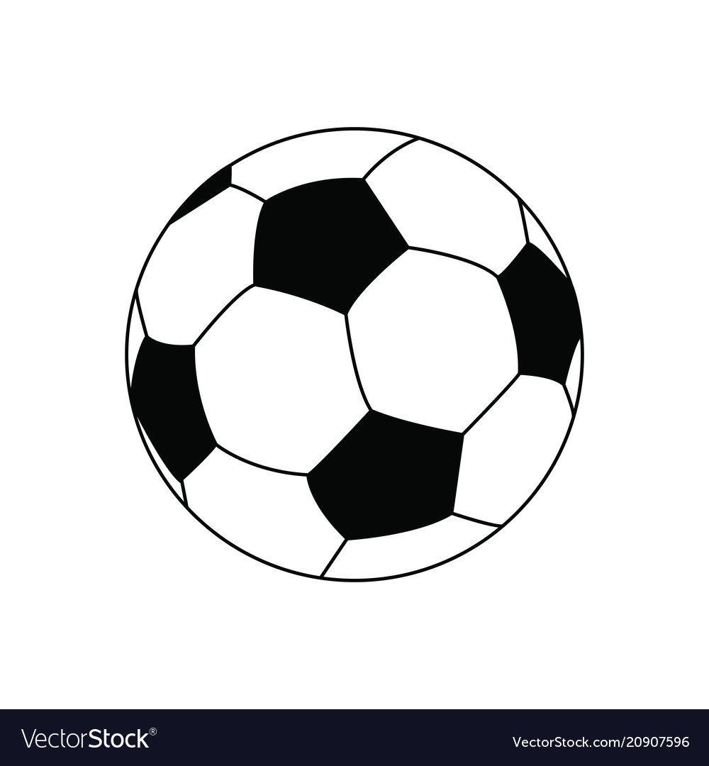 Abstract soccer object Royalty Free Vector Image