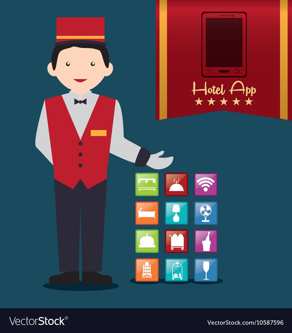 Bellboy and hotel digital apps design