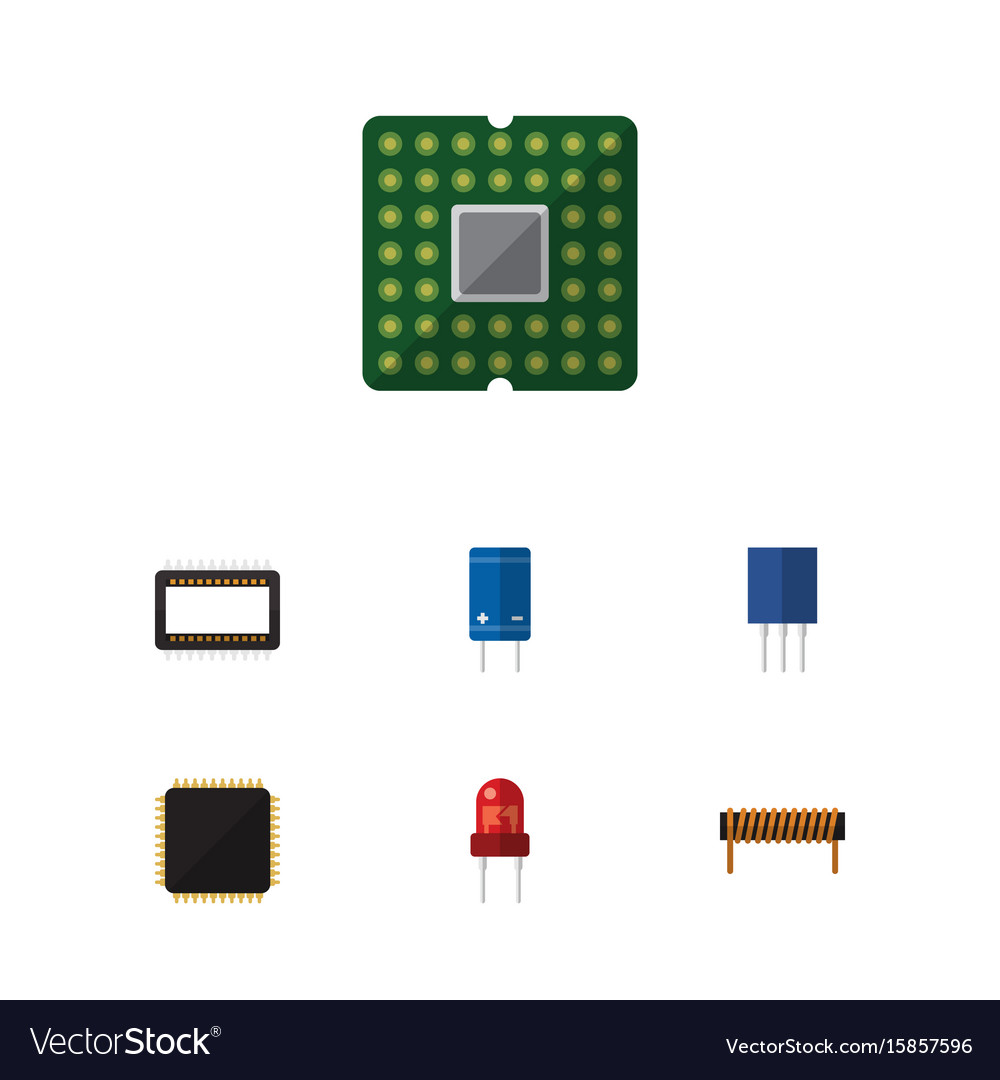 Flat icon device set of bobbin unit mainframe