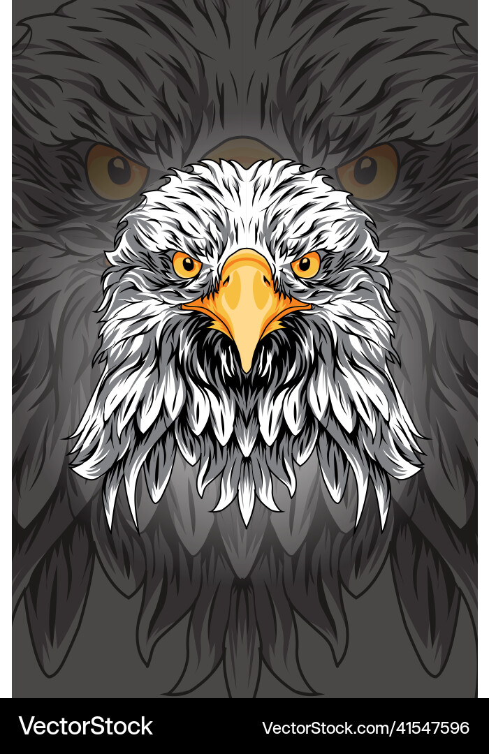 Head eagle Royalty Free Vector Image - VectorStock