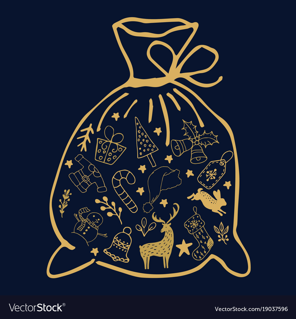 New year and merry christmas decoration set