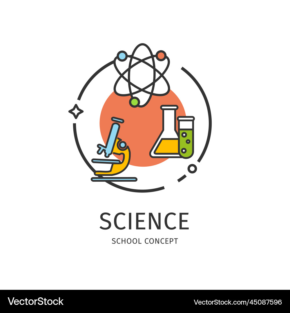 School thin line icon concept Royalty Free Vector Image