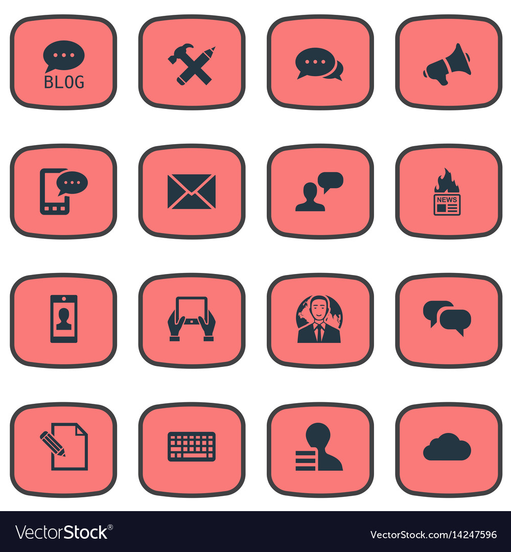 Set of simple user icons