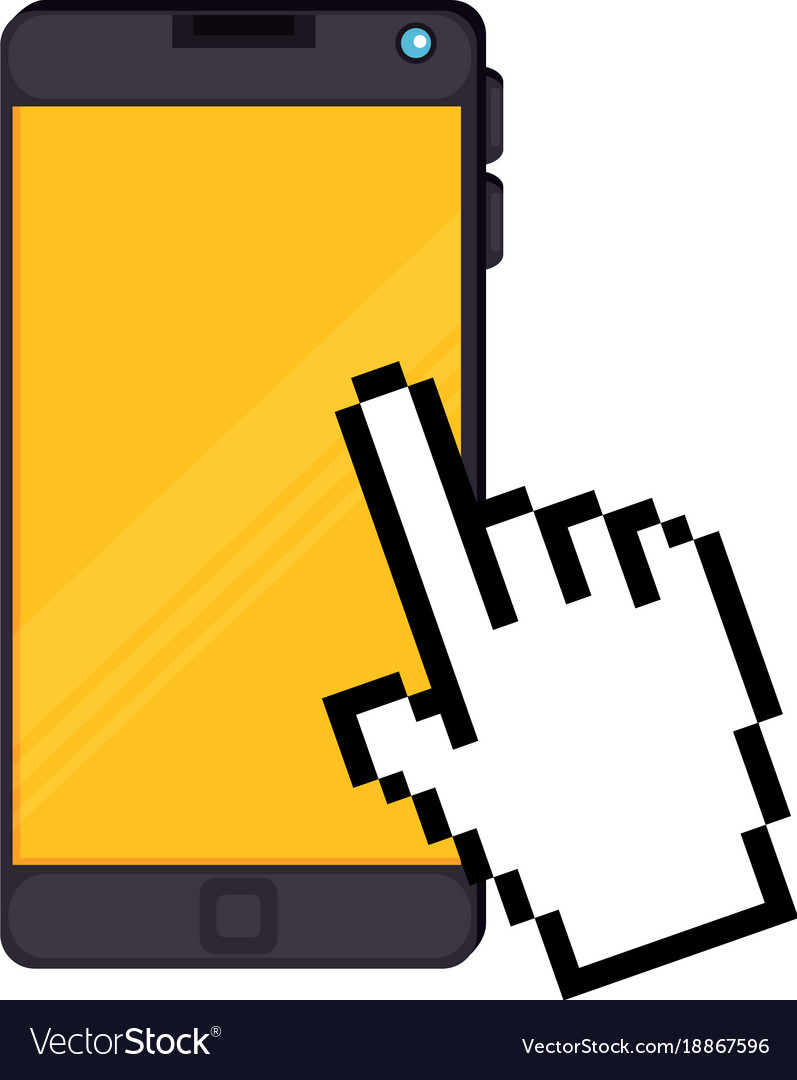 Smartphone device with hand pointer