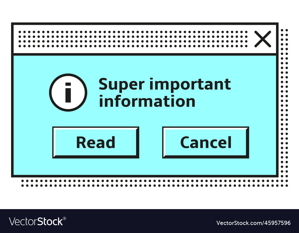 System information window in vintage computer