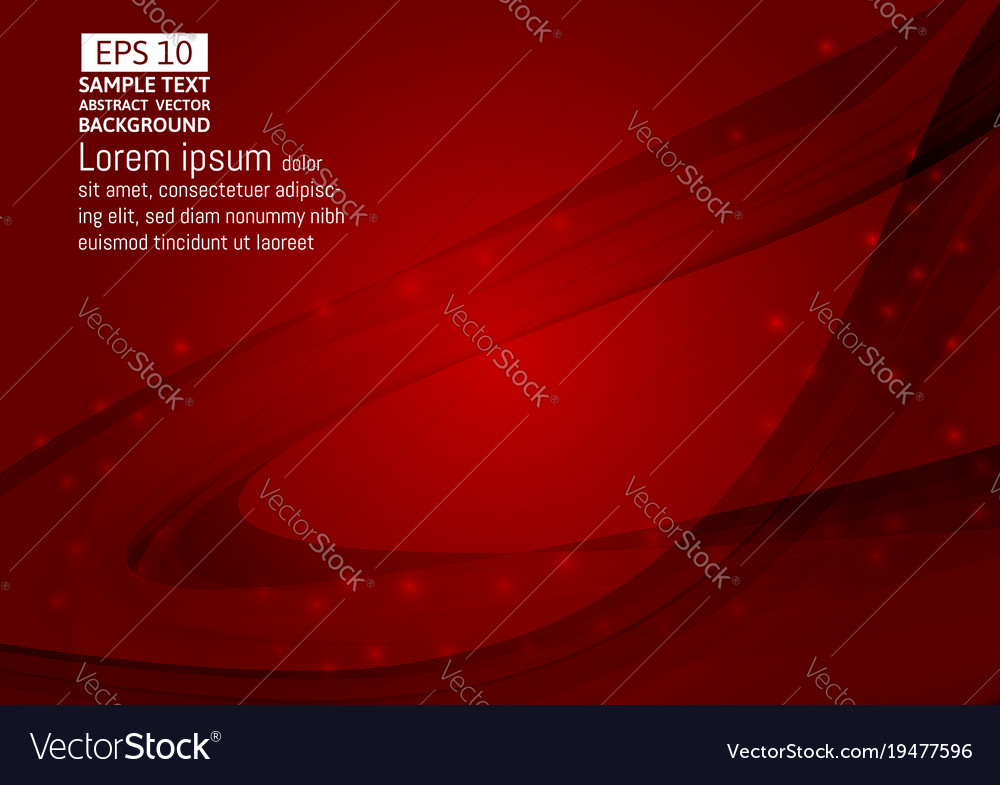 Wave red color abstract background with copy