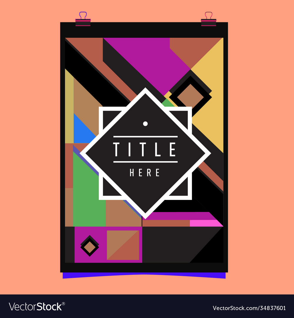 Abstract colorful geometric pattern background