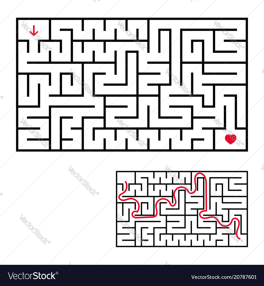 Abstract rectangular labyrinth an interesting