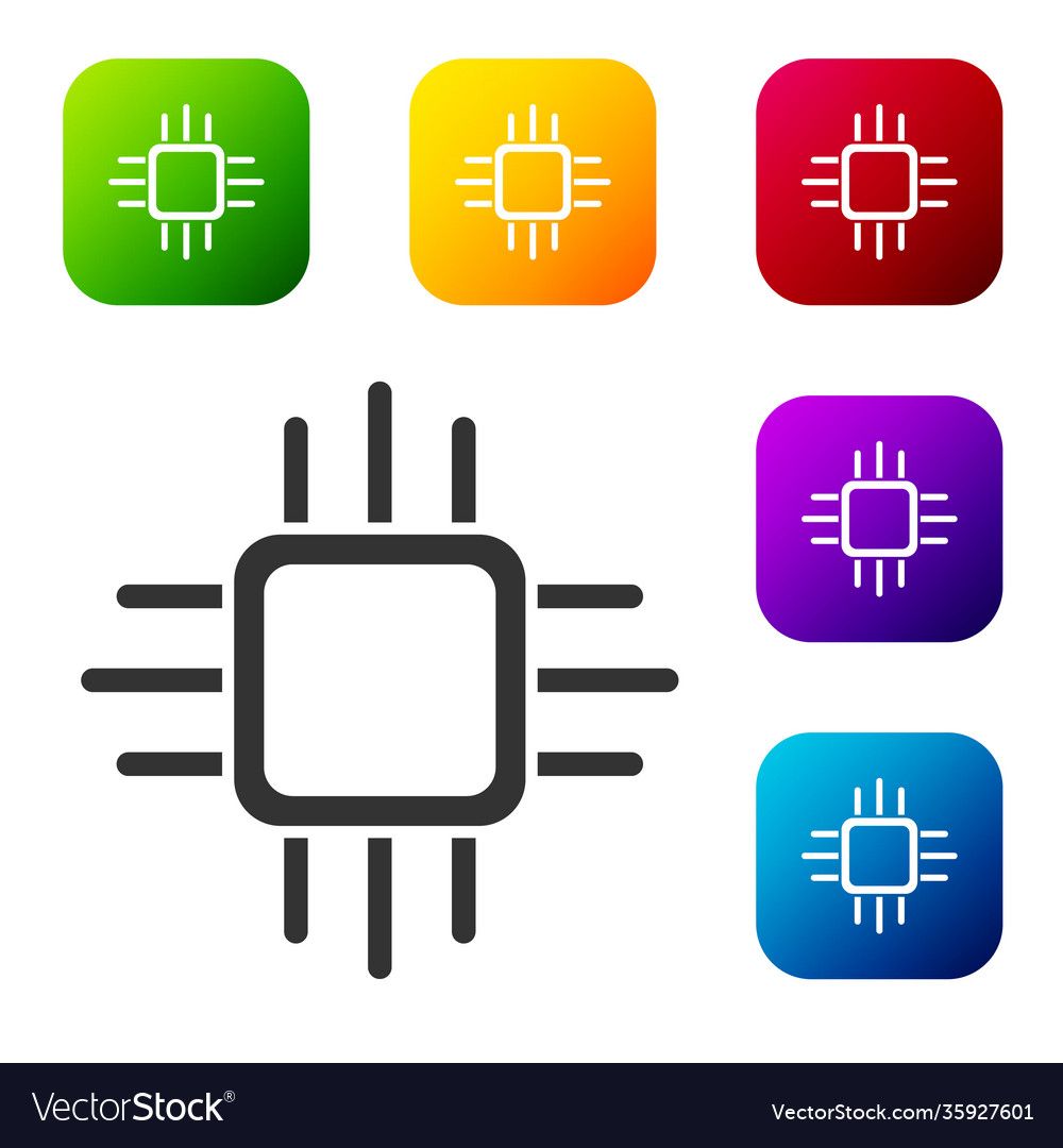 Schwarzer Computerprozessor mit Mikroschaltungen cpu