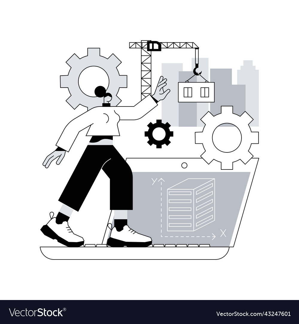 Building information modeling abstract concept vector image Building information modeling abstract concept