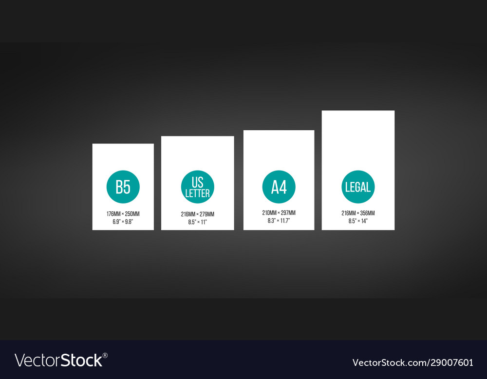 paper-sizes-b5-us-letter-a4-legal-size-comparison-vector-image