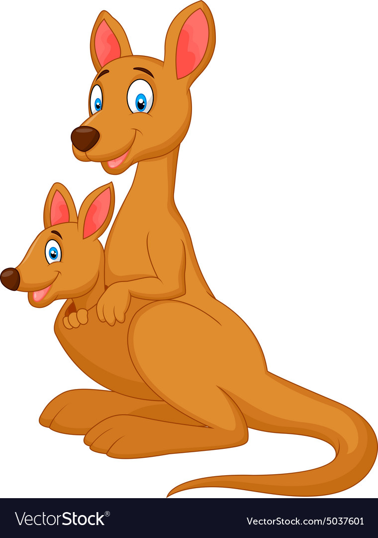 Red Kangaroo with Joey