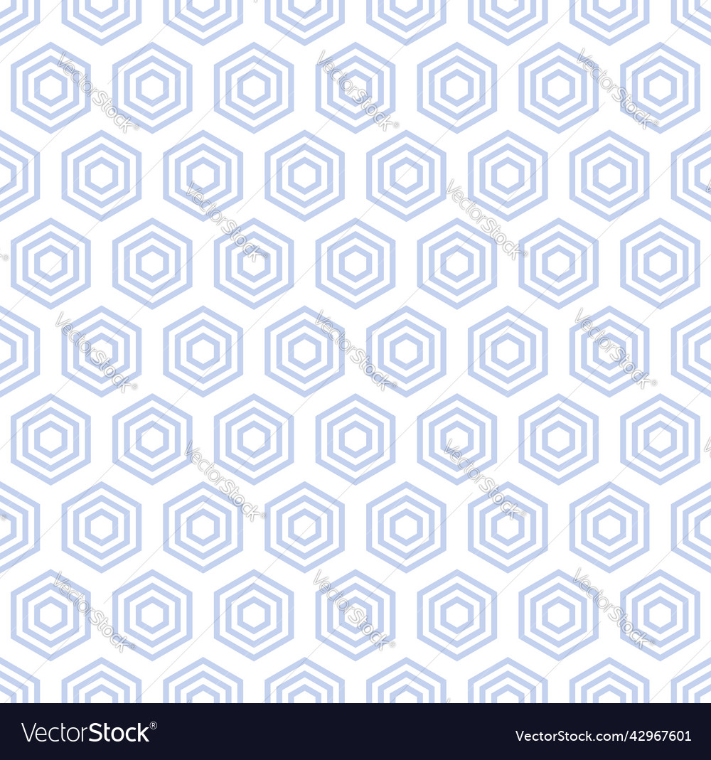 Seamless hexagons pattern vector image Seamless hexagons pattern